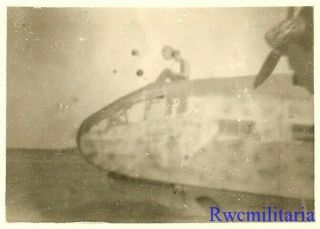 Org.  Photo: Us Soldier View Captured Camo Luftwaffe Gotha Go.  244 Transport (2)