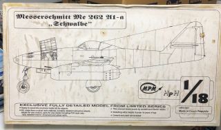 Hph 001 - 1/18 Messerschmitt Me 262 221 - A Model Kit - Ultra Rare