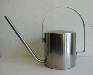 Vtg Mid Century Peter Holmblad Stelton Denmark Stainless Steel Watering Can