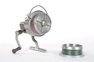 Vintage " Hardy Altex No.  3 Mk.  V " Lhw Fixed Spool Reel With Spare Spool