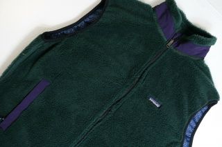 Vintage Patagonia Vest Usa 90s Pef Windblock Natural Thick Pile Fleece Mens Xxl