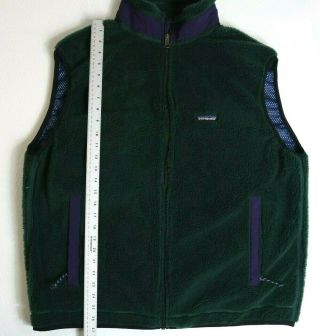 Vintage Patagonia Vest USA 90s PEF Windblock Natural Thick Pile Fleece Mens XXL 8