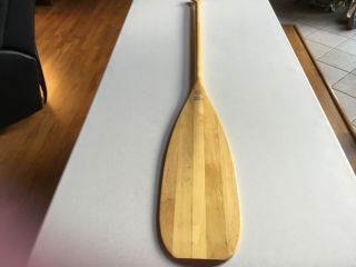 Vintage Old Town Wooden Canoe Paddle 60 " Long Finish
