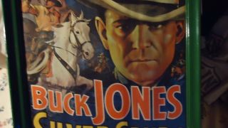 Vintage Buck Jones Cowboy Silver Spurs Western Rare Framed Movie Poster
