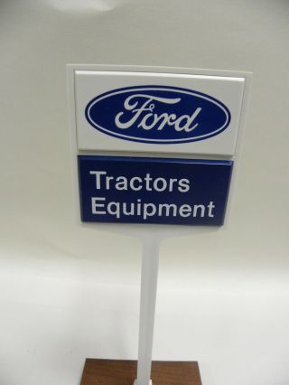Vtg Dealer Ford Tractors Equipment Desk Top Advertising Promotional Sign (A5) 4