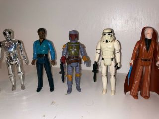 Vintage 1977 - 1980 Star Wars Action Figures Chewbacca,  Darth Vader,  etc.  11 Total 6