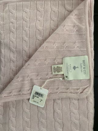 Best & Co Vintage Pink Cashmere Blanket