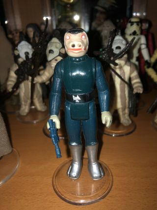 Vintage Star Wars Figure Blue Snaggletooth 1978 Complete