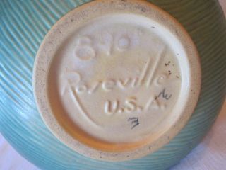 Vintage 1940 ' s Roseville Pottery Green 10 