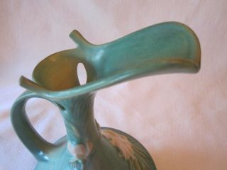 Vintage 1940 ' s Roseville Pottery Green 10 