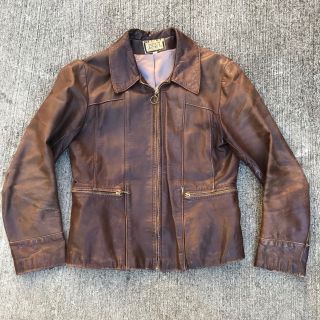 Vintage 1970s Custom Leather Jacket Santa Fe Hippie 70s Small
