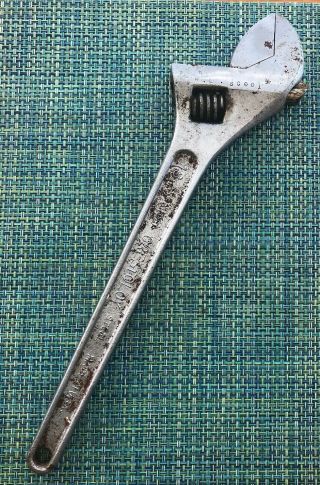 Vtg Crescent 18” Adjustable Wrench - Forged Crestoloy Steel Jamestown N Y Usa