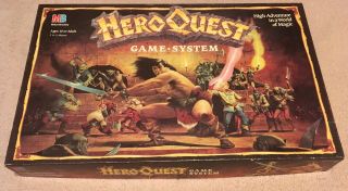 Vintage Hero Quest Board Game Milton Bradley Games Workshop 99 Complete 1989
