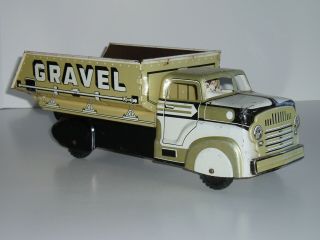 Vintage Marx Pressed Steel Sand & Gravel Dump Truck -