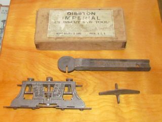 Vintage Disston Imperial Saw Tool For Refitting Cross - Cut Saw
