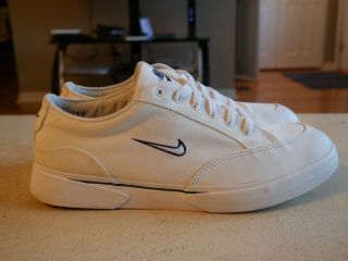 Rare Vintage Nike Court Match Challenge Agassi 80s 90s Canvas Mens Size 11.  5 5