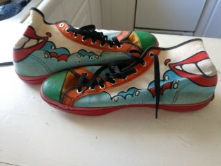Peter Max Vintage Shoes Gym Sneakers Rare Psychedelic 3