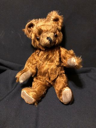 Antique/vintage Stuffed Animal Brown Teddy Bear Jointed Arms And Legs