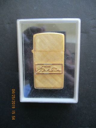 FRANK SINATRA RARE Vintage IMPACT 14k GOLD LIGHTER Personal Gift Box 2