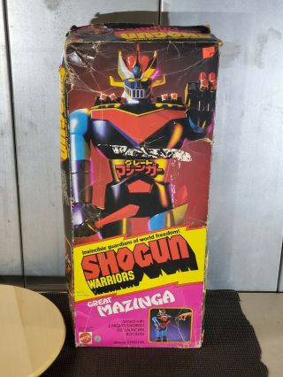 Vintage Shogun Warriors Mazinga Mazinger Z (box Only)