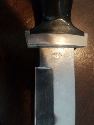 RARE Vintage ERN SOLINGEN Germany German Fixed Blade Knife Dagger Bowie Sharp 3