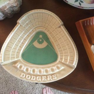 Los Angeles Dodgers Vintage Ashtray 1958 - 1960 