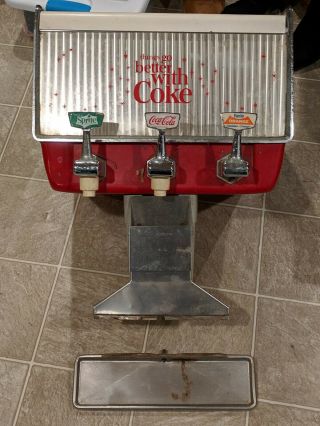Vintage Coca - Cola Fanta 3 - Tap Soda Fountain Dispenser Machine - Parts Or Restore