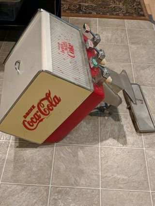 VINTAGE COCA - COLA FANTA 3 - TAP SODA FOUNTAIN DISPENSER MACHINE - PARTS or RESTORE 3