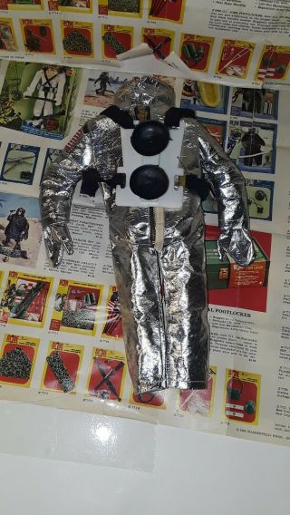 Vintage Gi Joe Action Pilot Astronaut Space Suit 1964 Early 3 Zipper 5