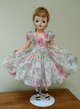Pretty Organdy Dress Set Made For Vintage 20 " Cissy Doll Dolldreams By Natalie