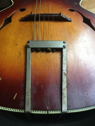 VINTAGE KAY ARCHTOP GUITAR 1930 ' S or ' 40s Awesome Vintage Cherry Sunburst Rare 4