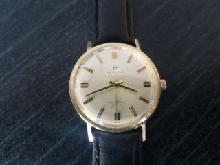 Vintage Hamilton Wrist Watch 14k Solid Gold Case