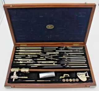 Eo E.  O.  Richter & Co Pracision Drafting Drawing Tool Set In Case Vintage