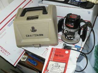 Vintage Sears Craftsman Router Model 315.  17480 With Case Made In U.  S.  A.