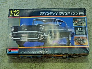 Monogram 1957 Chevy Sport Coupe 1:12 Model Kit 3 