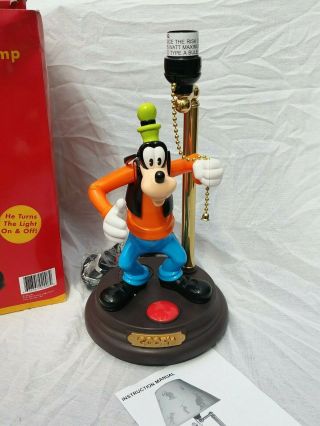 Vintage Disney Goofy Animated Talking Lamp