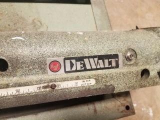 Vintage Dewalt Amf Radial Arm Saw With Many Rare Parts