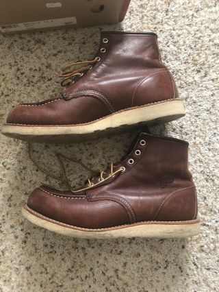 Vintage Red Wing Moctoe 875 6 Inch Work Boots Mens Size 11 D