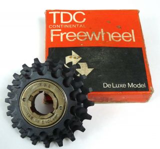 Tdc 4 Speed 14 - 20 Freewheel English Thread Vintage Road Bike Nos