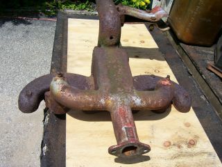Vintage Ji Case Sc Tractor - Engine Manifold & Air Tube Clamp - 1949