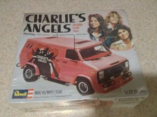 1977 Revell Model Kit Charlies Angels Tv Show Mobile Unit Van Farrah Fawcett