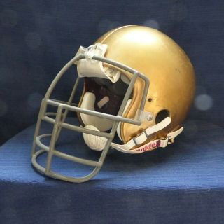 Vintage " Notre Dame " Look,  Game Riddell Vsr Helmet