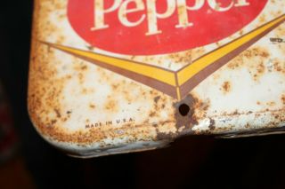 Large Vintage 1950 ' s Dr Pepper Soda Pop Gas Station 27 