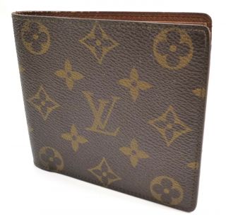 Louis Vuitton Authentic Wallet Vintage Slim Monogram Canvas Leather Men 