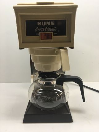 Vintage Bunn Home And Comercial Pour - O - Matic Coffee Maker Brewer 8 Cup,  Metal - Pl