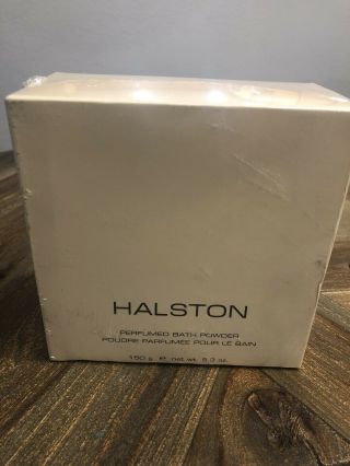 Vintage Halston Perfumed Bath Powder Big 5.  3 Oz Htf