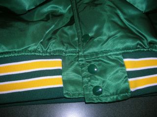 Vintage Early 1990 ' s Oakland A ' s MLB Starter game jacket Large 6