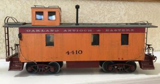 Vintage 40s Oakland Antioch Eastern Railway O Scale Signed Handmade Wood Caboose