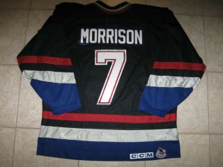 Vintage 7 Brendan Morrison Vancouver Canucks Off.  Lic.  Ccm Jersey Size Men 