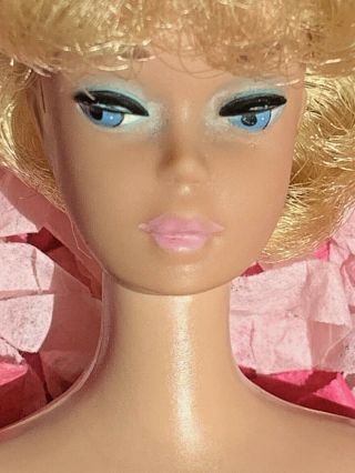 Vintage Barbie Rare White Ginger Bubblecut Pink Bubblegum Lips All